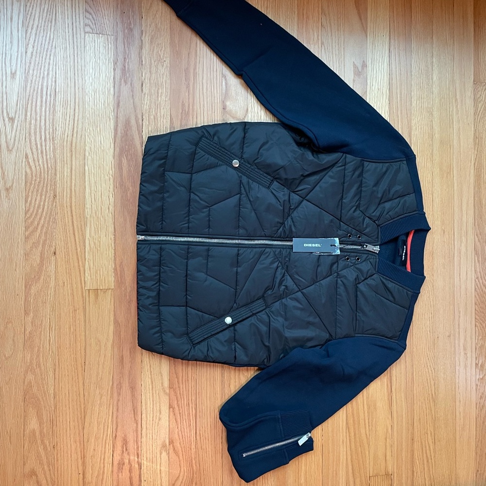 Diesel S-King jacket. Size M and L available. Dark blue in color.